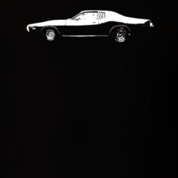 1974 Charger Side View Dark Color T Shirt