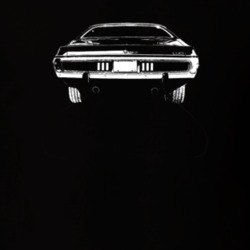 1974 Charger Rear View Dark Color T Shirt