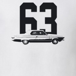 1963 Dart Side View With Year Light Color T Shirt
