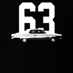 1963 Dart Side View With Year Dark Color T Shirt