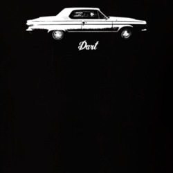 1963 Dart Side View With Model Dark Color T Shirt