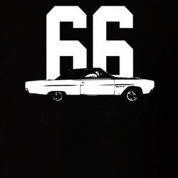 1966 Coronet Side View With Year Dark Color T Shirt