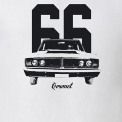 1966 Coronet Grill View With Year And Model Light Color T Shirt