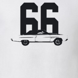 1966 Coronet Side View With Year Light Color T Shirt