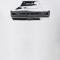 1966 Coronet Rear View Light Color T Shirt