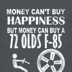 Money Cant Buy Happiness 1972 Oldsmobile Olds F-85 Dark Distressed T S