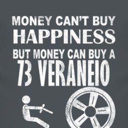 Money Cant Buy Happiness 1973 Chevy Veraneio Dark Distressed T Shirt