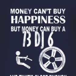 Money Cant Buy Happiness 1973 DJ 6 Dark Distressed T Shirt