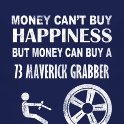 Money Cant Buy Happiness 1973  MAVERICK GRABBER Dark Distressed T Shir