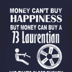 Money Cant Buy Happiness 1973 Pontiac Laurentian Dark Distressed T Shi