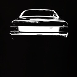 1971 AMC HORNET Rear White Graphic Dark T Shirt