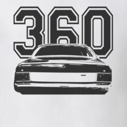 1971 AMC HORNET Rear Black Graphic Engine Size Light T Shirt