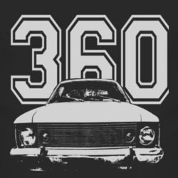 1971 AMC HORNET Grill White Graphic Engine Size Dark T Shirt