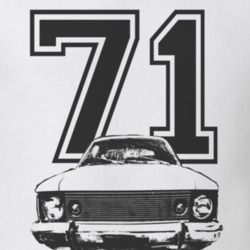 1971 AMC HORNET Grill Black Graphic Year Light T Shirt