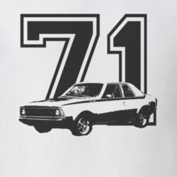 1971 AMC Hornet With Year Black Graphic Light T Shirt