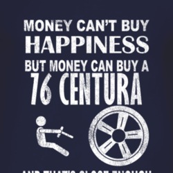 Money Cant Buy Happiness 1976 Chrysler Centura Dark Distressed T Shirt