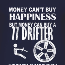 Money Cant Buy Happiness 1977 Chrysler Drifter Dark Distressed T Shirt