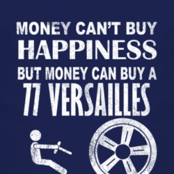 Money Cant Buy Happiness 1977 Lincoln Versailles Dark Distressed T Shi