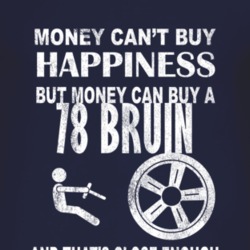Money Cant Buy Happiness 1978 Chevy Bruin Dark Distressed T Shirt