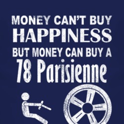 Money Cant Buy Happiness 1978 Pontiac Parisienne Dark Distressed T Shi