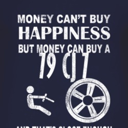 Money Cant Buy Happiness 1979 CJ 7 Dark Distressed T Shirt