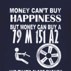 Money Cant Buy Happiness 1979 M 151 A2 Dark Distressed T Shirt