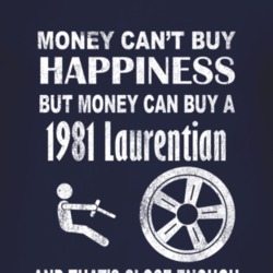 Money Cant Buy Happiness 1981 Pontiac Laurentian Dark Distressed T Shi
