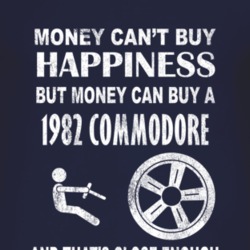 Money Cant Buy Happiness 1982 Chevy Commodore Dark Distressed T Shirt