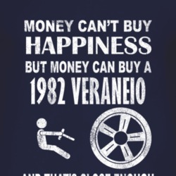 Money Cant Buy Happiness 1982 Chevy Veraneio Dark Distressed T Shirt