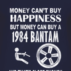 Money Cant Buy Happiness 1984 Bantam Dark Distressed T Shirt