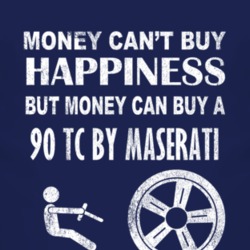 Money Cant Buy Happiness 1990 Chrysler TC by Maserati Dark Distressed 