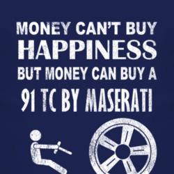 Money Cant Buy Happiness 1991 Chrysler TC by Maserati Dark Distressed 