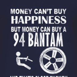 Money Cant Buy Happiness 1994 Bantam Dark Distressed T Shirt