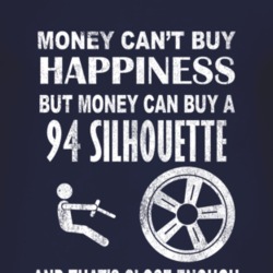 Money Cant Buy Happiness 1994 Oldsmobile Silhouette Dark Distressed T 