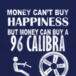 Money Cant Buy Happiness 1996 Chevy Calibra Dark Distressed T Shirt