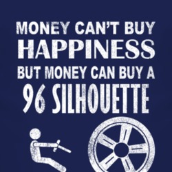 Money Cant Buy Happiness 1996 Oldsmobile Silhouette Dark Distressed T 