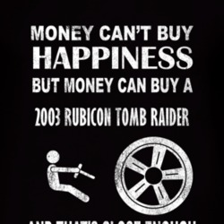 Money Cant Buy Happiness 2003 Rubicon Tomb Raider Dark Distressed T Sh