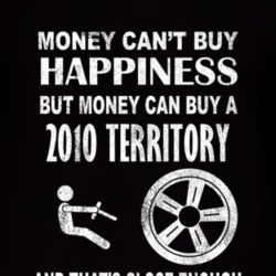 Money Cant Buy Happiness 2010 Territory Dark Distressed T Shirt