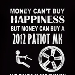 Money Cant Buy Happiness 2012 Patiot MK Dark Distressed T Shirt