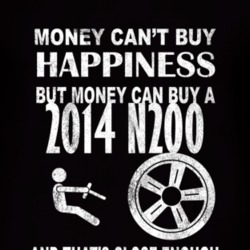 Money Cant Buy Happiness 2014 Chevy N200 Dark Distressed T Shirt