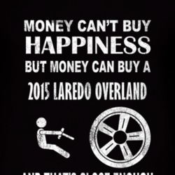 Money Cant Buy Happiness 2015 Laredo Overland Dark Distressed T Shirt