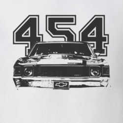 1972 Chevelle Grill Black Graphic Engine Size Light T Shirt