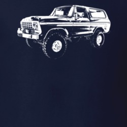 1978 Bronco Side View Dark Color T Shirt