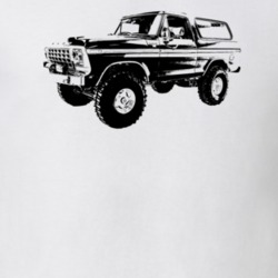 1978 Bronco Side View Light Color T Shirt