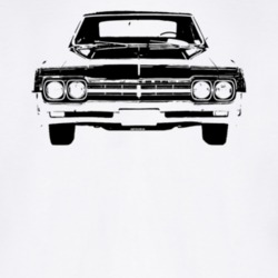 1966 Cutlass Grill View Light Color T Shirt