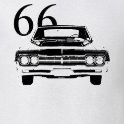 1966 Cutlass Grill View With Year Light Color T Shirt