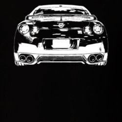 2013 GT-R Rear View Dark Color T Shirt