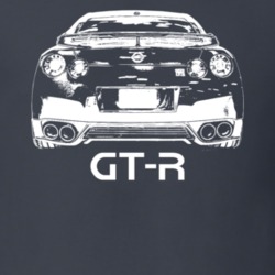 2013 GT-R Rear View With Model Dark Color T Shirt
