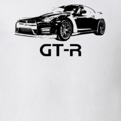 2013 GT-R Side View With Model Light Color T Shirt