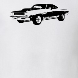 1969 Plymouth Roadrunner Side View Faded Look Light T Shirt